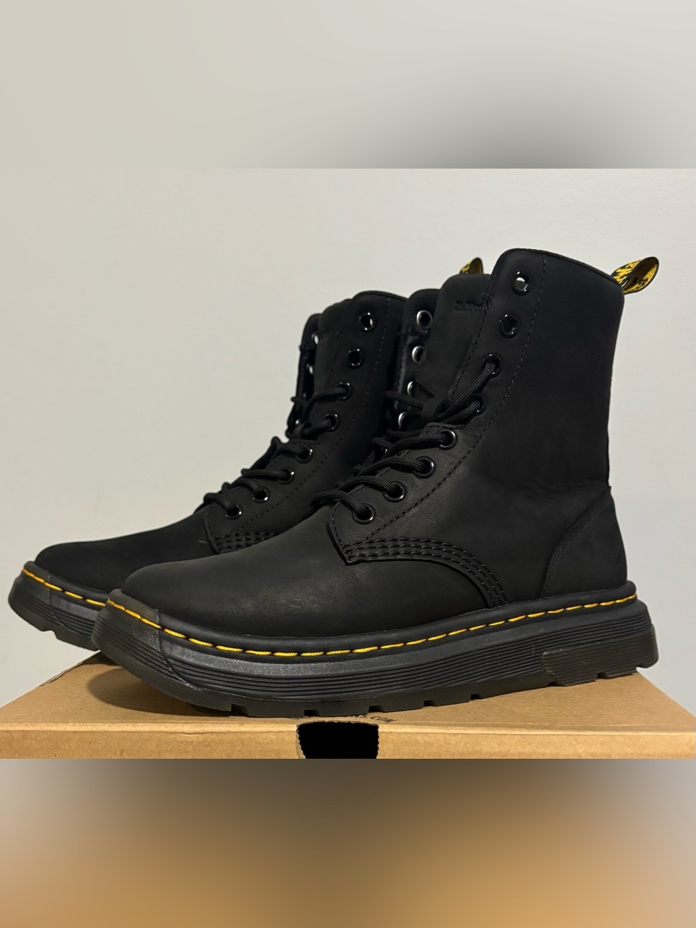 Dr Martens Crewson Nubuck Leather Boots